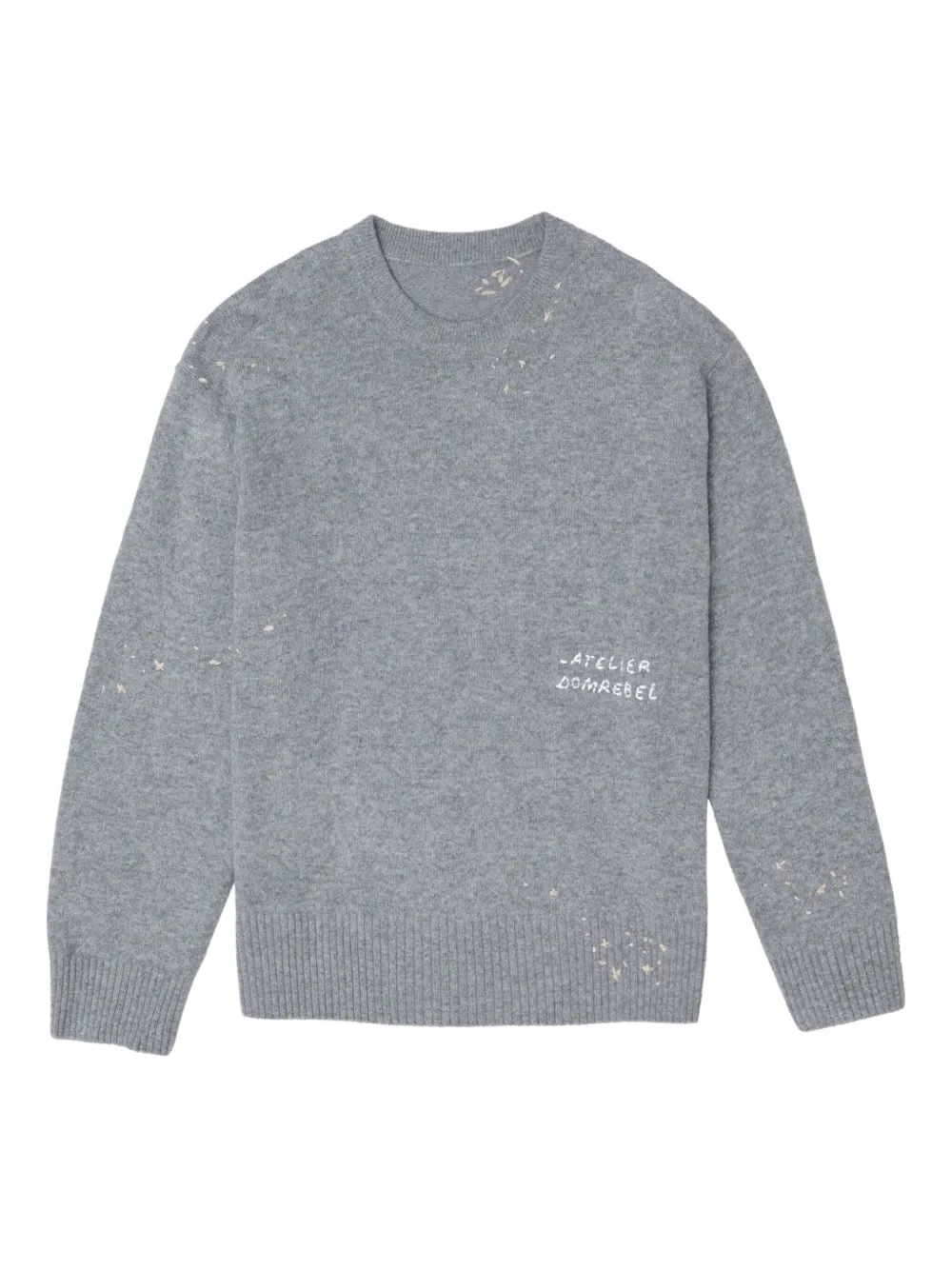 DOMREBEL embroidered crew-neck sweater - Grey