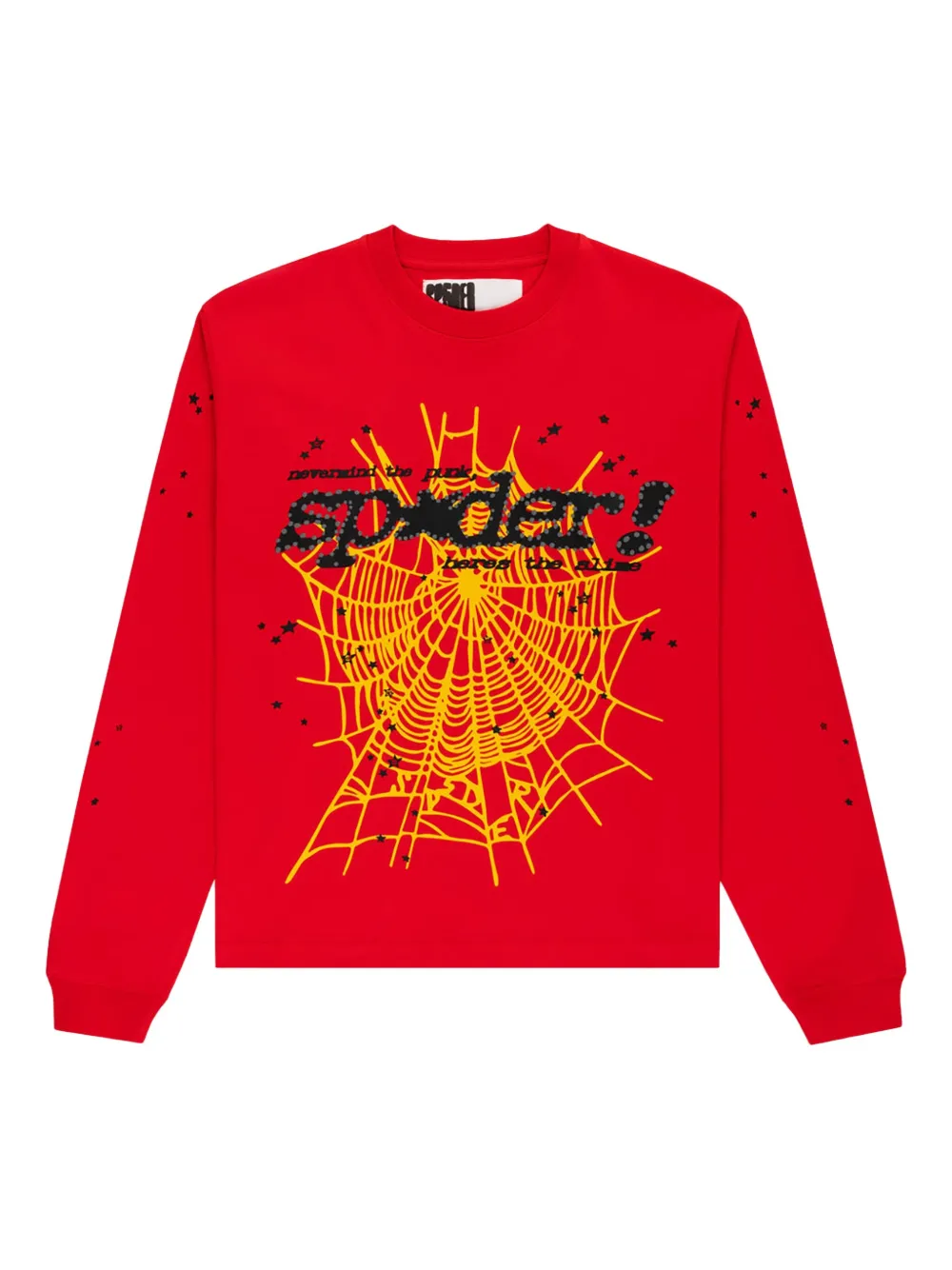 Sp5der Punk V2 Spider-web-graphic T-shirt In Red
