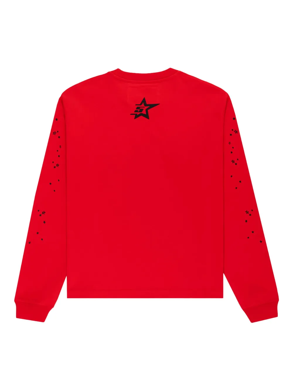 SP5DER Punk V2 T-shirt met spinnenwebprint - Rood