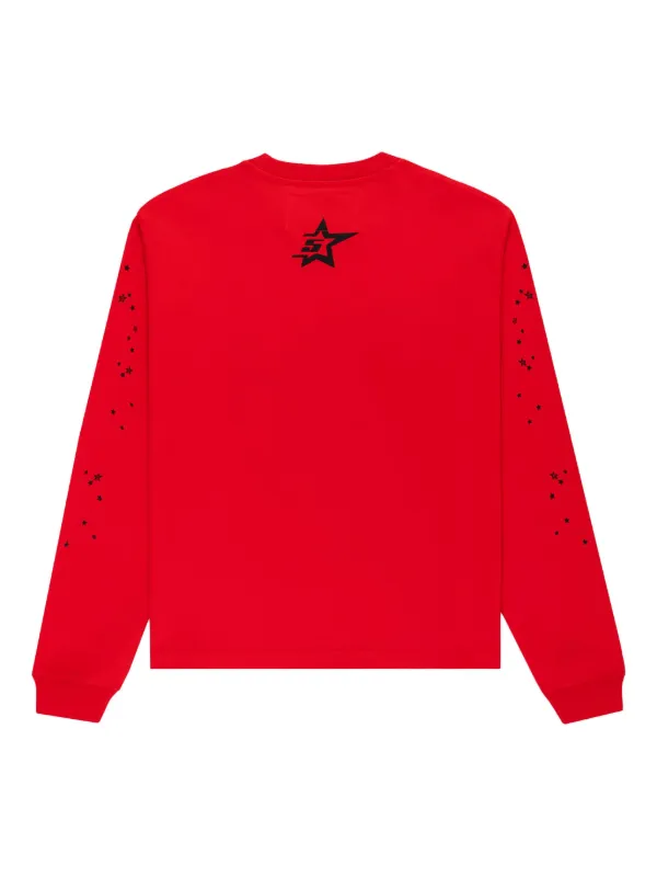 SP5DER Punk V2 spider-web-graphic T-shirt | Red | FARFETCH