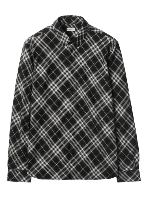Burberry check cotton flannel shirt