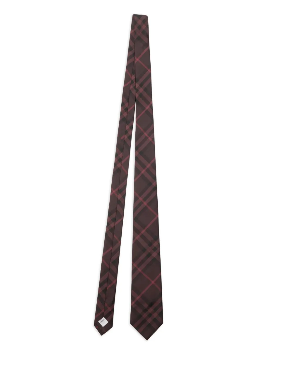 Burberry checked silk tie | Red | Image 1