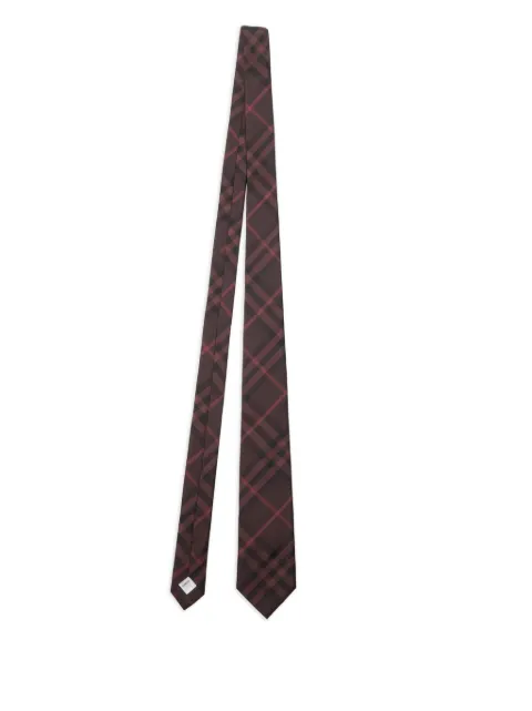 Burberry checked silk tie