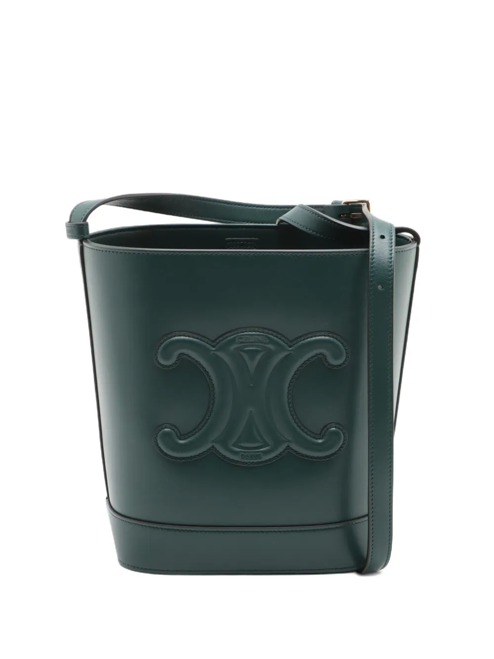 Celine Pre-Owned 2020-2024 Triomphe bucket bag | Green | Image 1