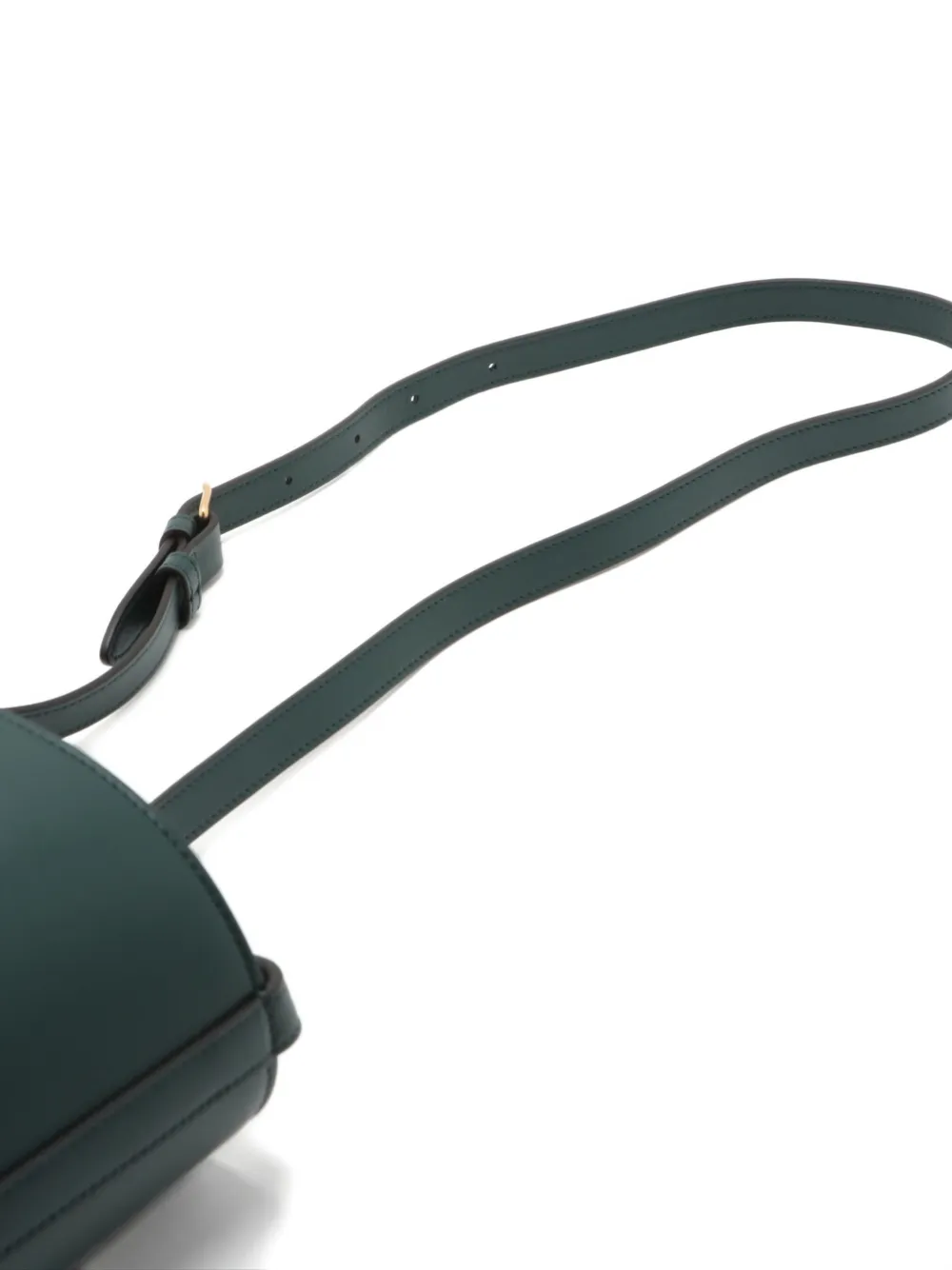 Pre-owned Celine 2020-2024 Triomphe Bucket Bag In Green
