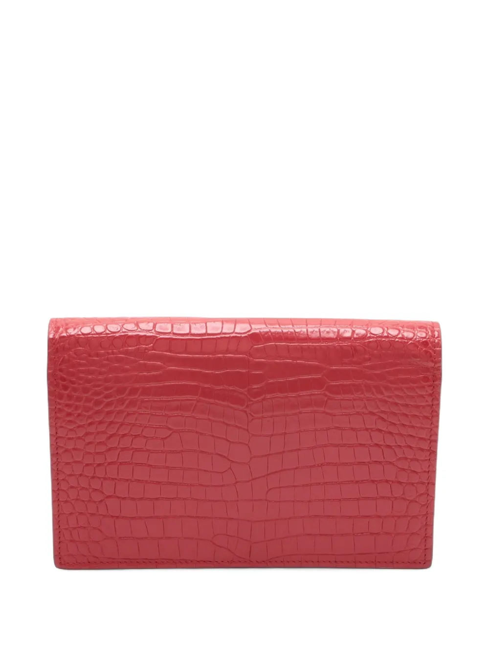 Saint Laurent Pre-Owned 2000s Kate crocodile-effect chain-strap shoulder bag | Pre-Owned | Image 2