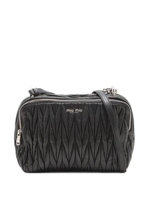 Miu Miu Pre-Owned 2000-2015 matelassé chain-strap shoulder bag