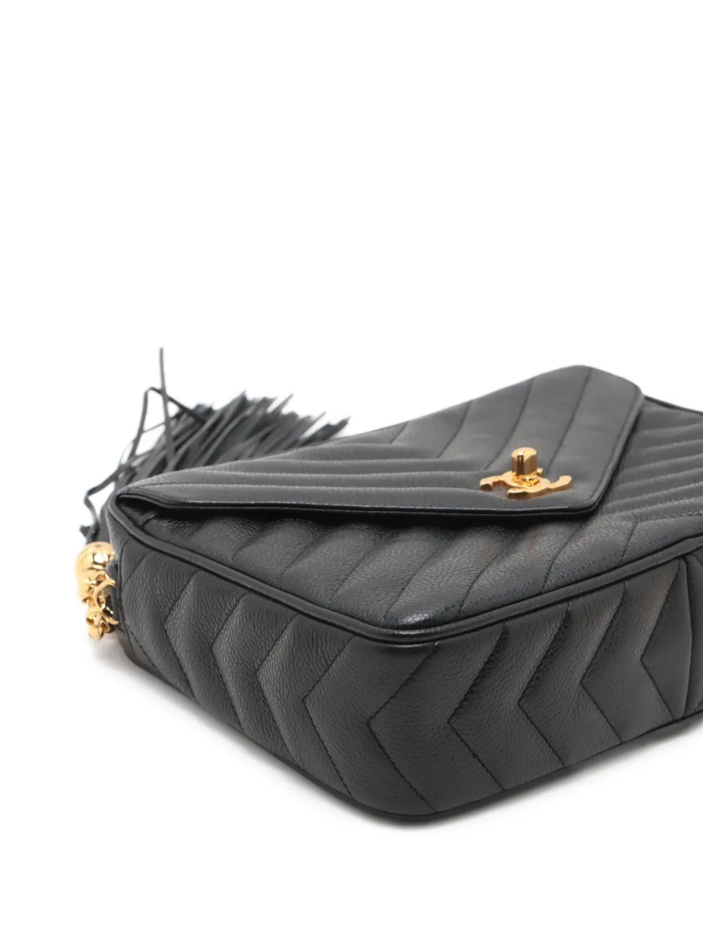 1993-1994 Camera Chevron-Quilted Shoulder Bag