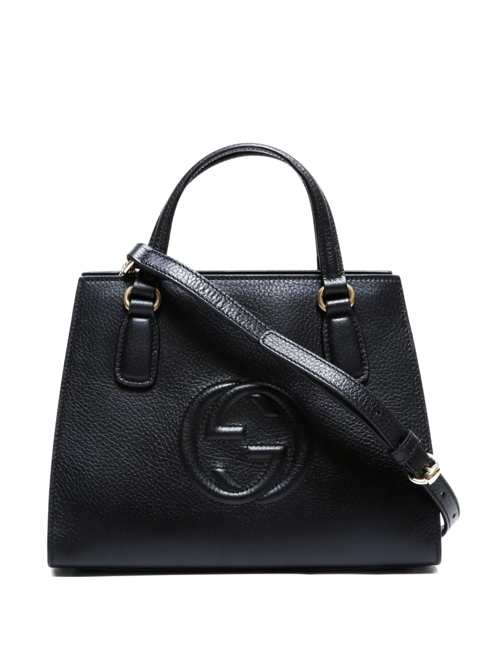 Gucci Pre-Owned 2015-2024 Soho embossed-logo crossbody bag | Black | Image 1