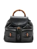 Gucci Pre-Owned 2000-2020s Bamboo leather backpack - Black