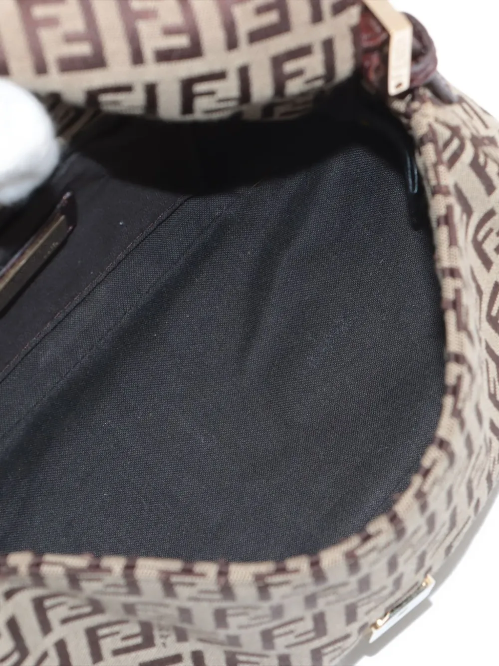 Pre-owned Fendi 2010-2020s Zucchino Mamma Chain-strap Mini Bag In Neutral