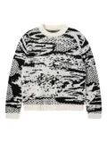 Edwin abstract-pattern sweater - White