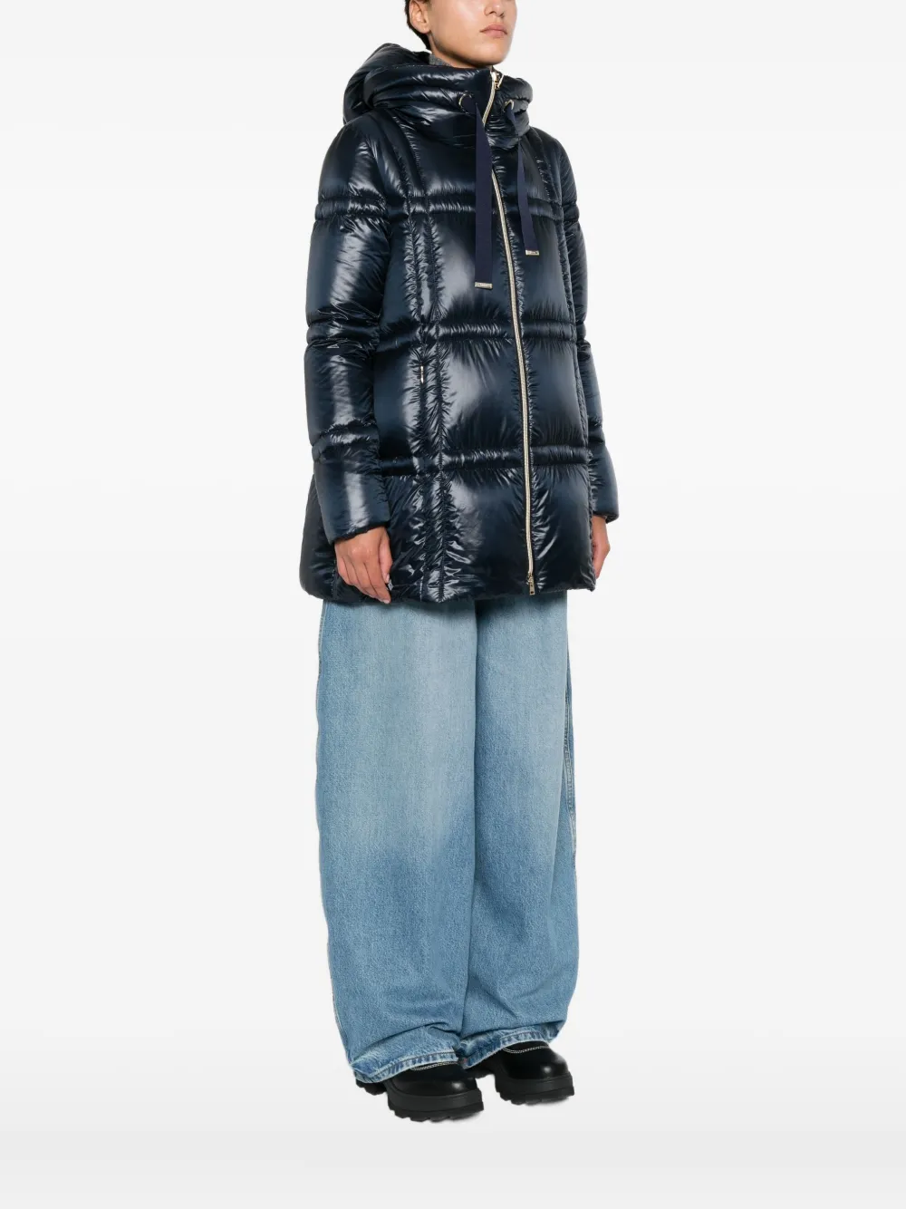 Herno Gewatteerd jack Blauw