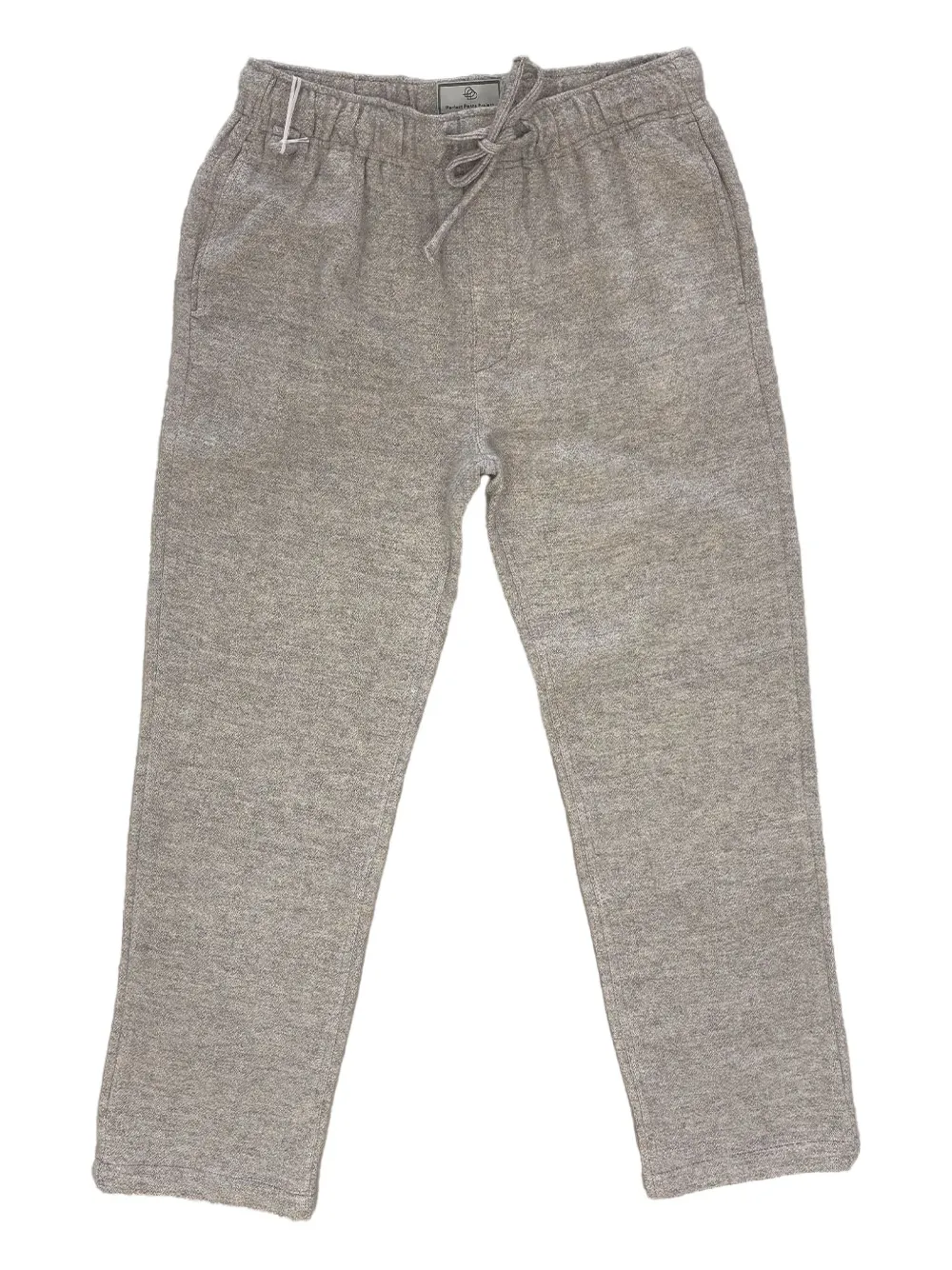 Maison Labiche Logo-patch Drawstring Trousers In Gray