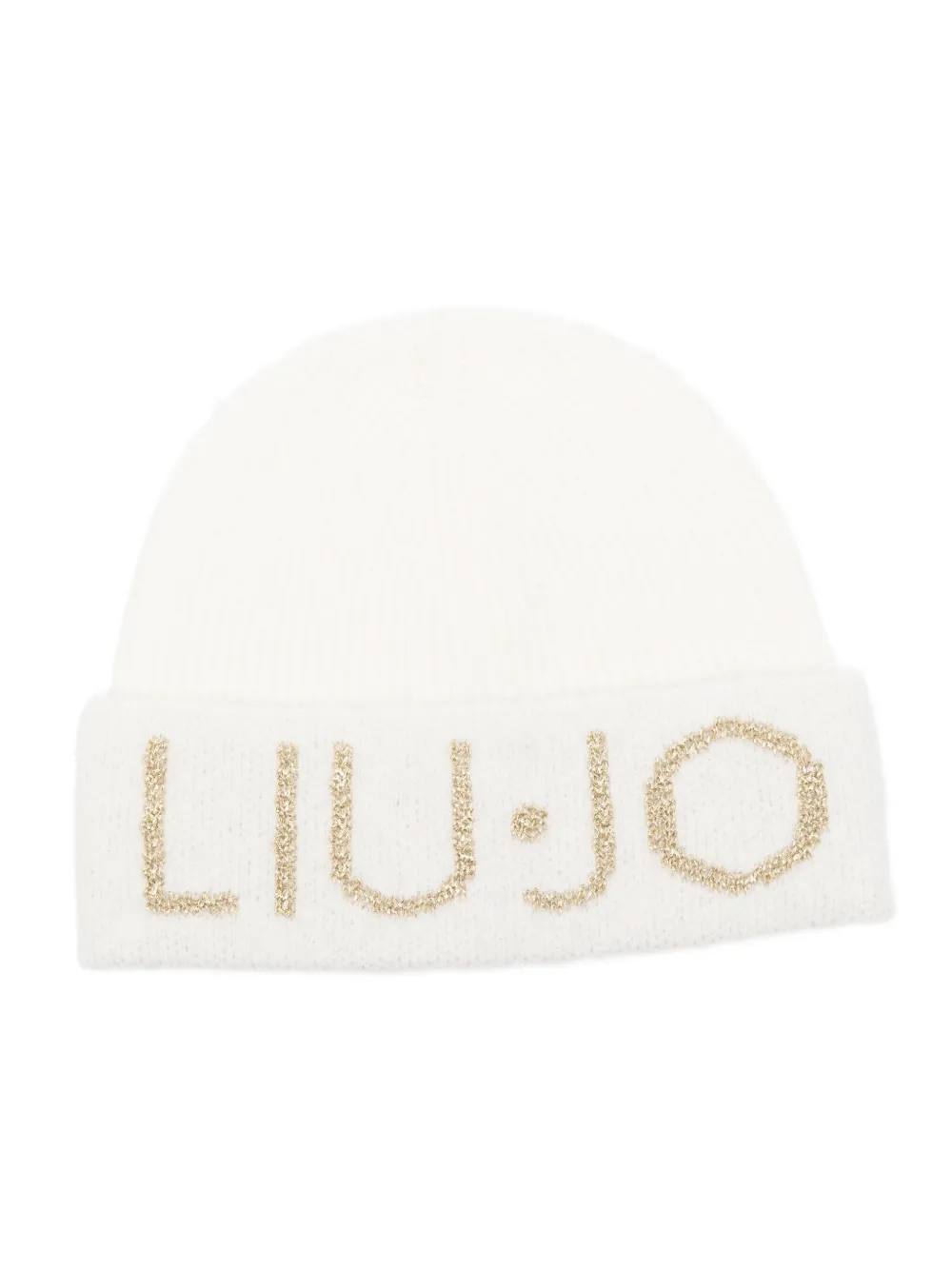Liu •jo Logo-detail Beanie In White