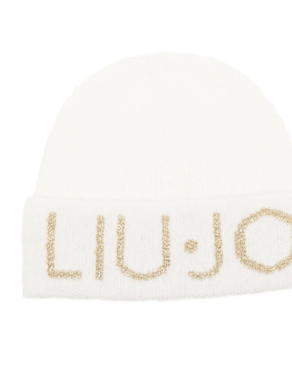Liu •jo Logo-detail Beanie In White