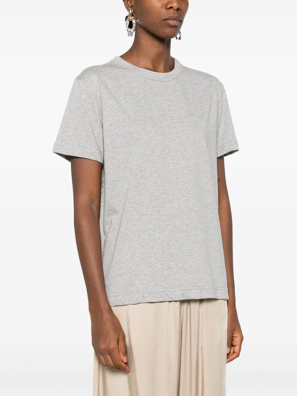 Fabiana Filippi T-shirt met ronde hals Grijs