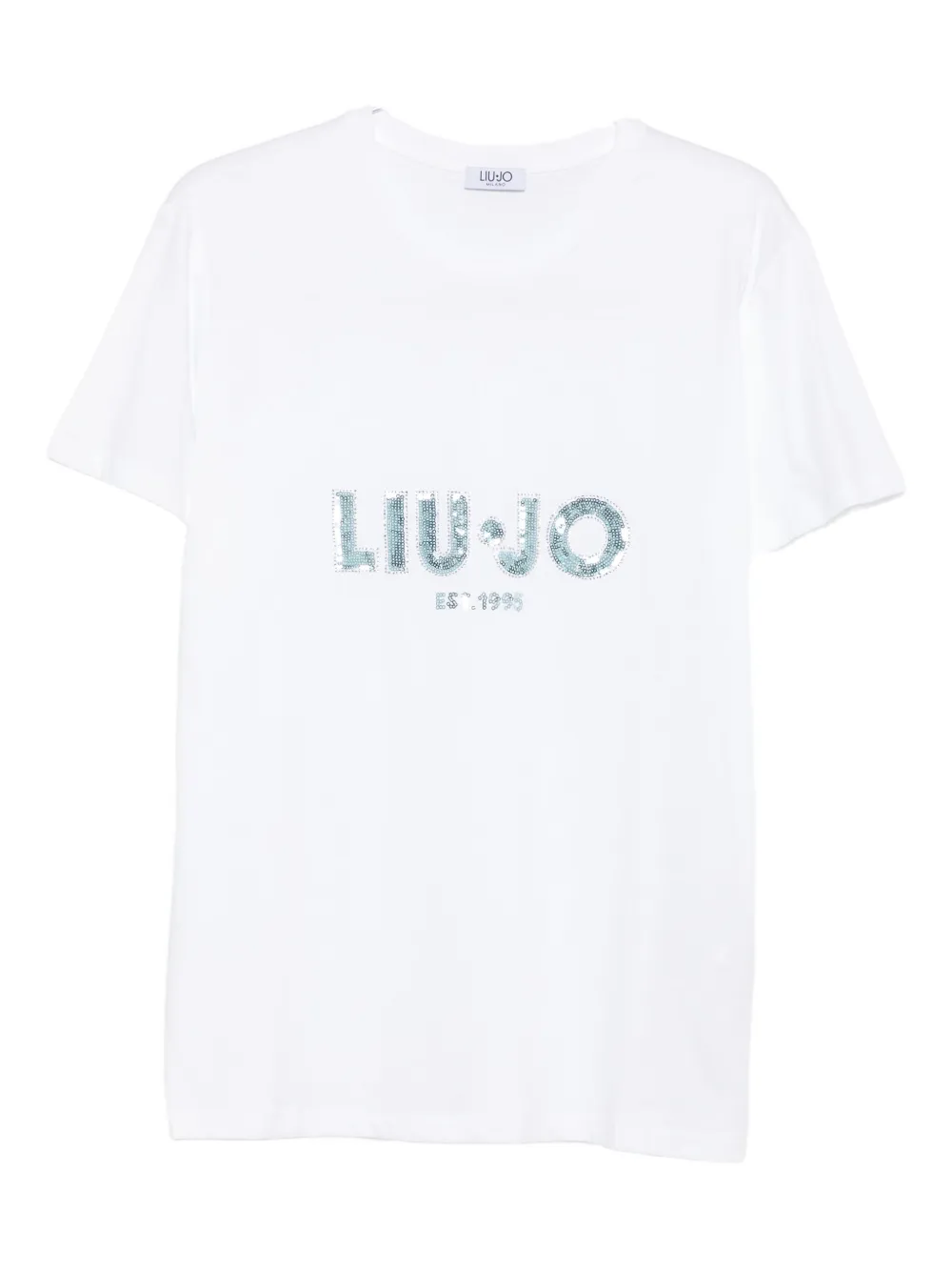 Liu •jo Sequin-embellished T-shirt In White