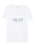 LIU JO sequin-embellished T-shirt - White