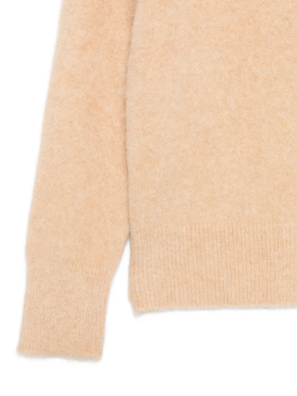 Majestic Filatures Trui met V-hals en lange mouwen Beige