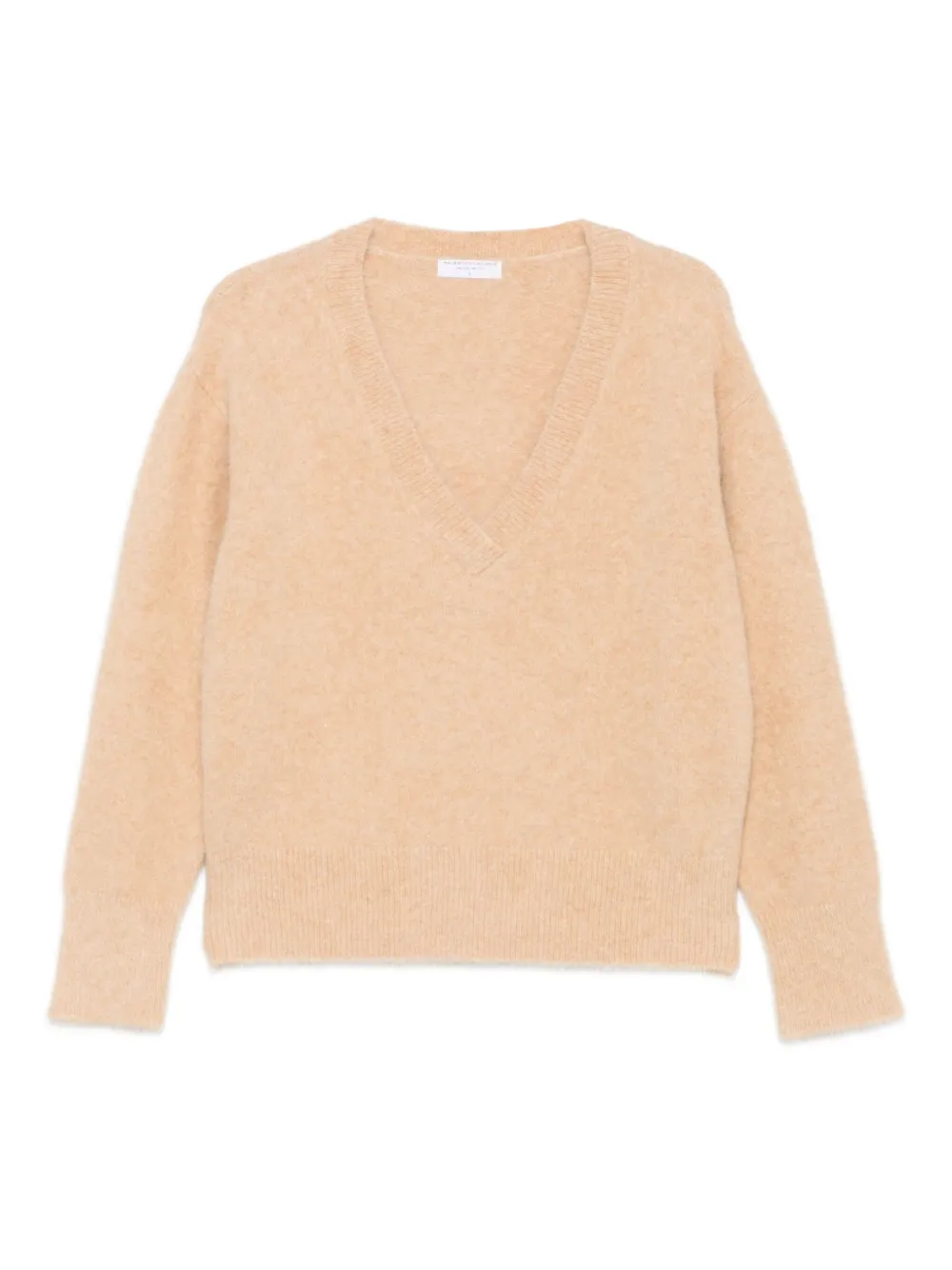 Majestic Filatures V-neck long-sleeve sweater | Neutrals | Image 1