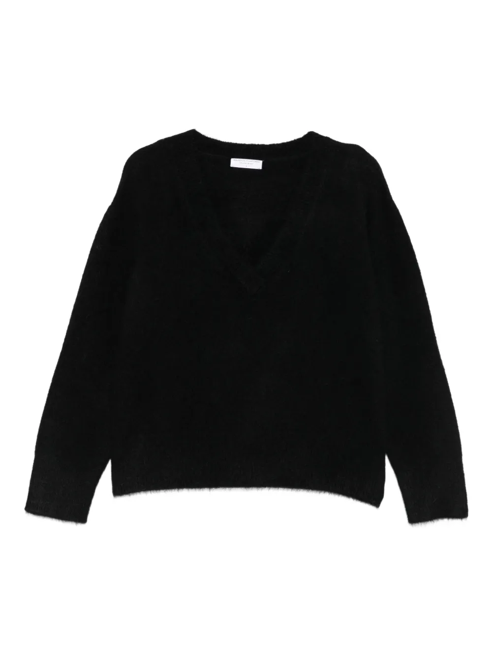 Majestic Filatures V-neck long-sleeve sweater | Black | Image 1