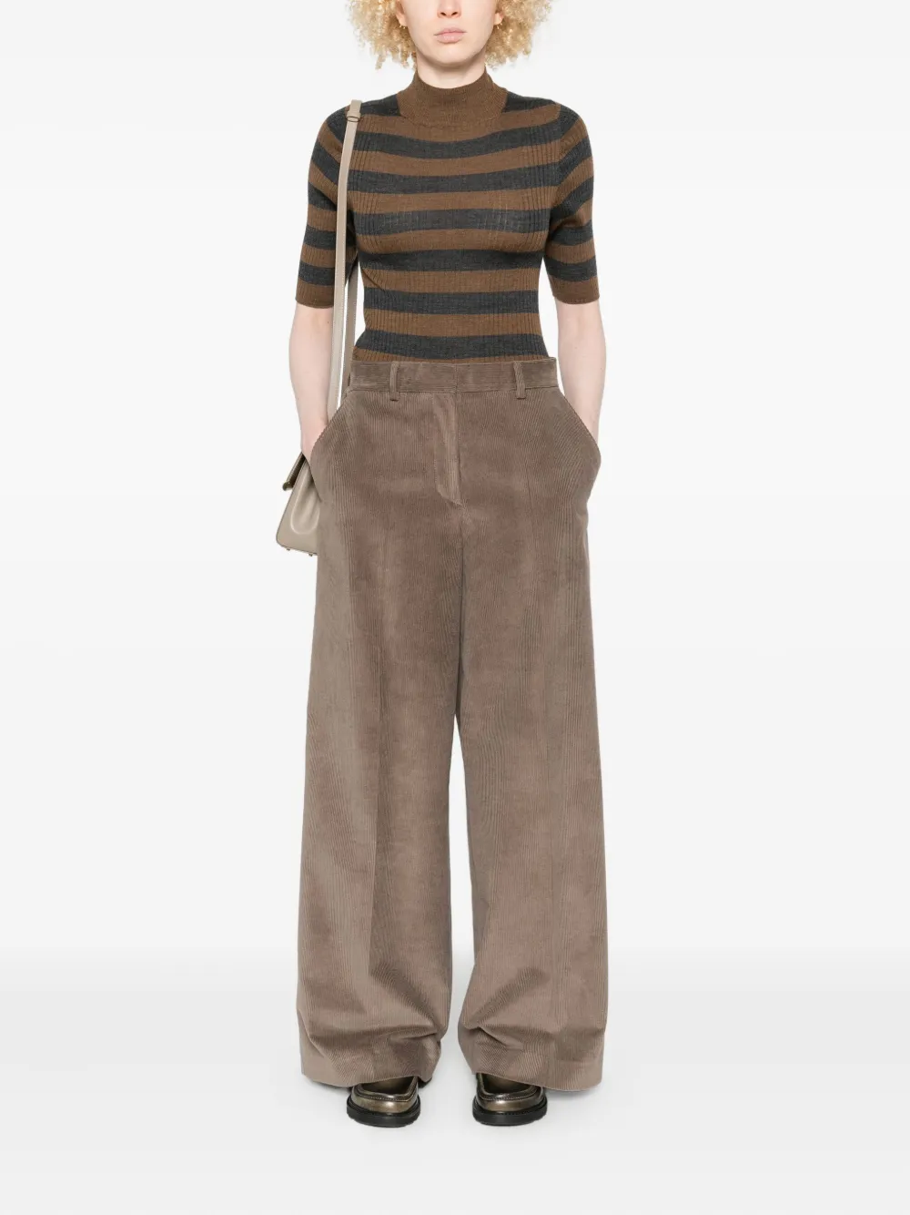 Majestic Filatures high-neck striped sweater | Knitted Sweaters | Image 2