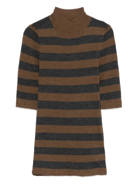 Majestic Filatures high-neck striped sweater