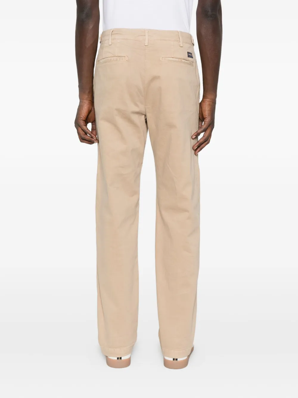 40 WEFT Broek van stretch-katoen Beige