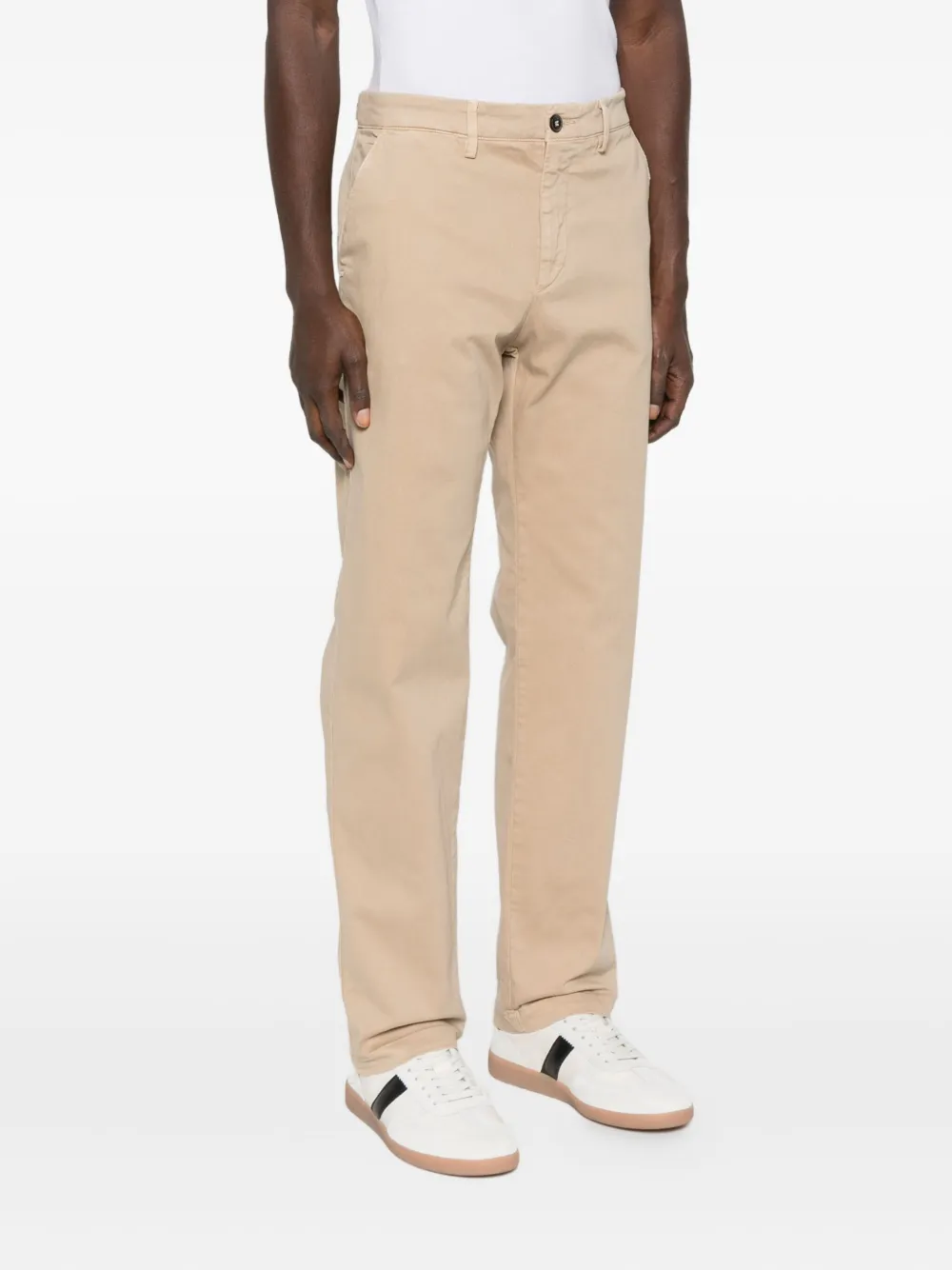  40 Weft Stretch-cotton Pants - Neutrals 