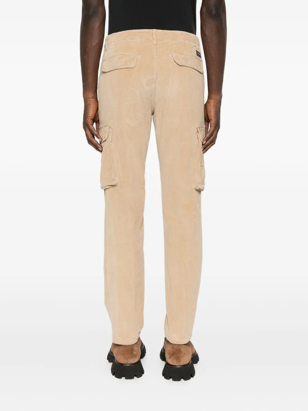 40 Weft Corduroy Cargo Trousers In Neutral