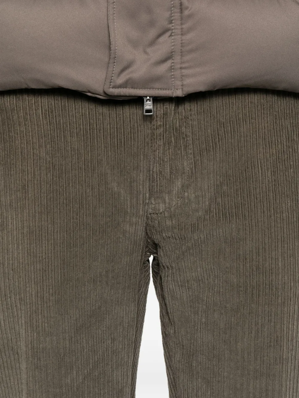 40 Weft Corduroy Chino Trousers In Gray