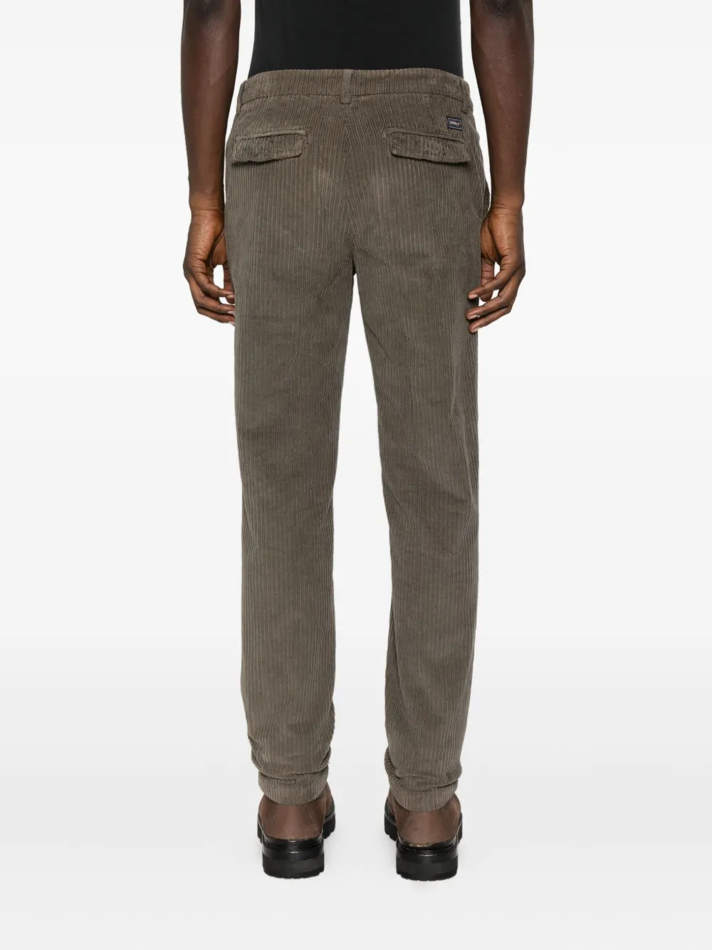 40 Weft Corduroy Chino Trousers In Gray