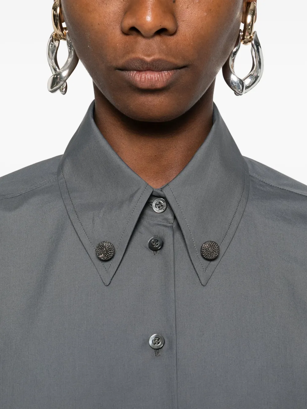 Fabiana Filippi Button-down blouse Grijs