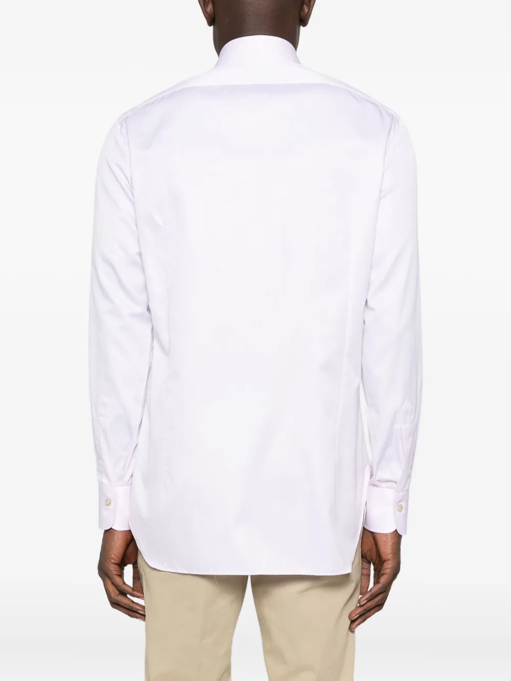 Kiton Overhemd met knoopsluiting Roze