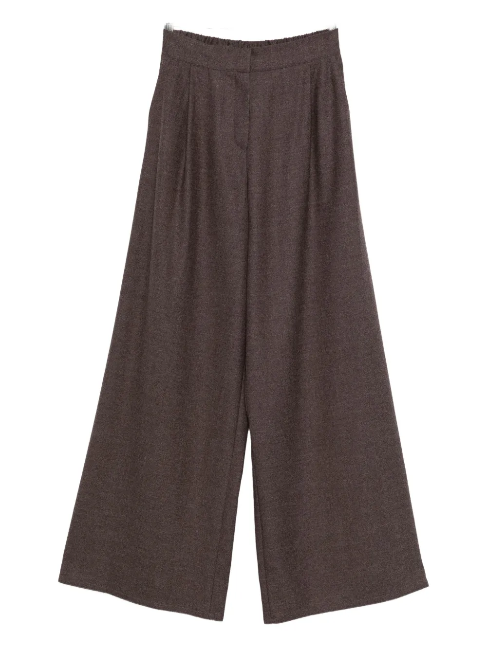 Dušan Elasticated Wool Trousers In Brown