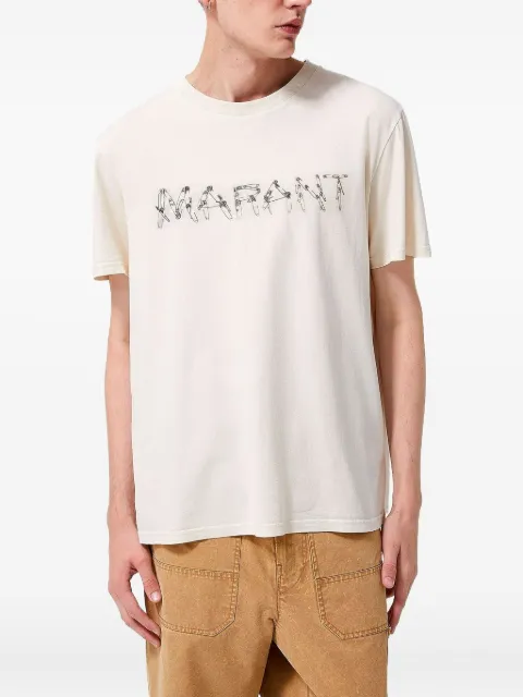 ISABEL MARANT camiseta con imperdible y logo