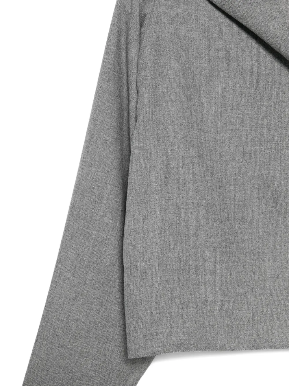 Dušan High-neck Boxy Top In Gray