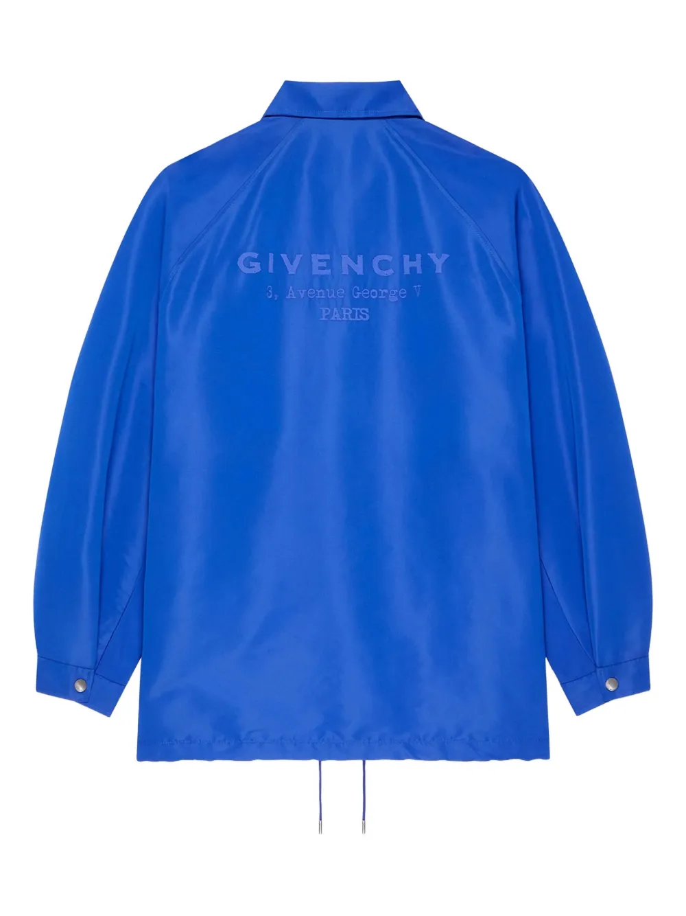 Givenchy Logo-embroidered Coach Jacket In Blue