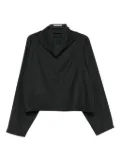 Dusan funnel-neck boxy top - Grey