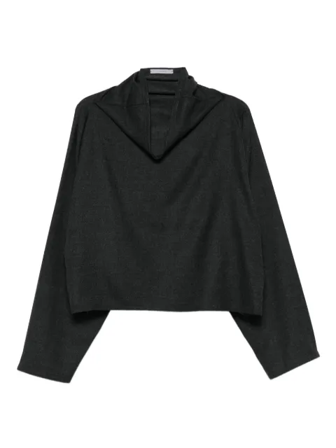 Dusan funnel-neck boxy top