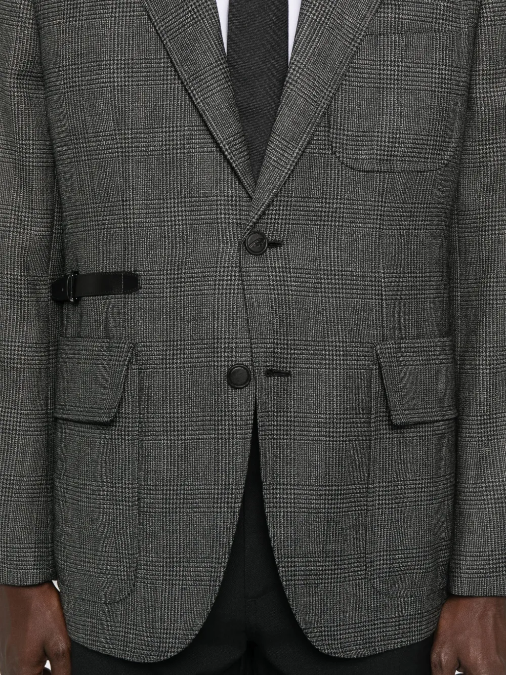 Brioni チェック ジャケット | グレー | FARFETCH JP