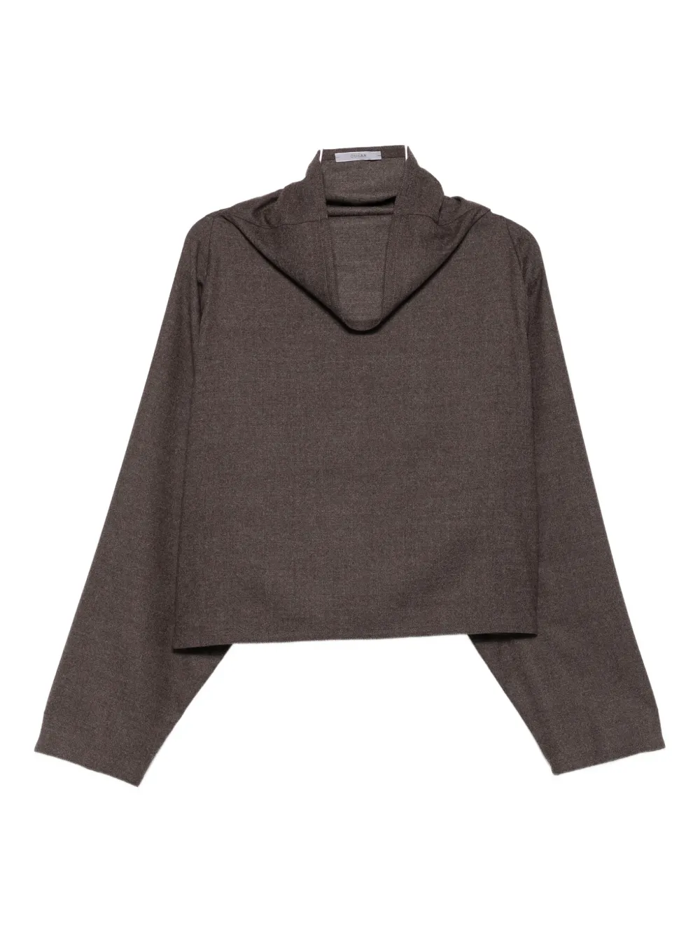 Dušan Funnel-neck Top In Brown