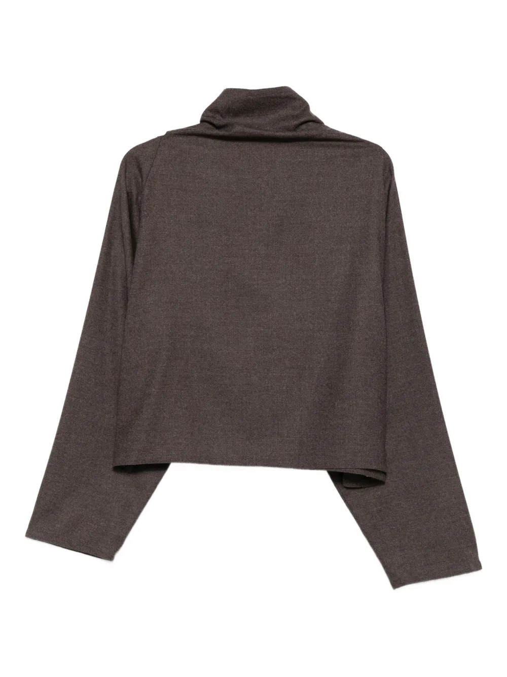 Dušan Funnel-neck Top In Brown