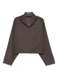 Dusan funnel-neck top - Brown