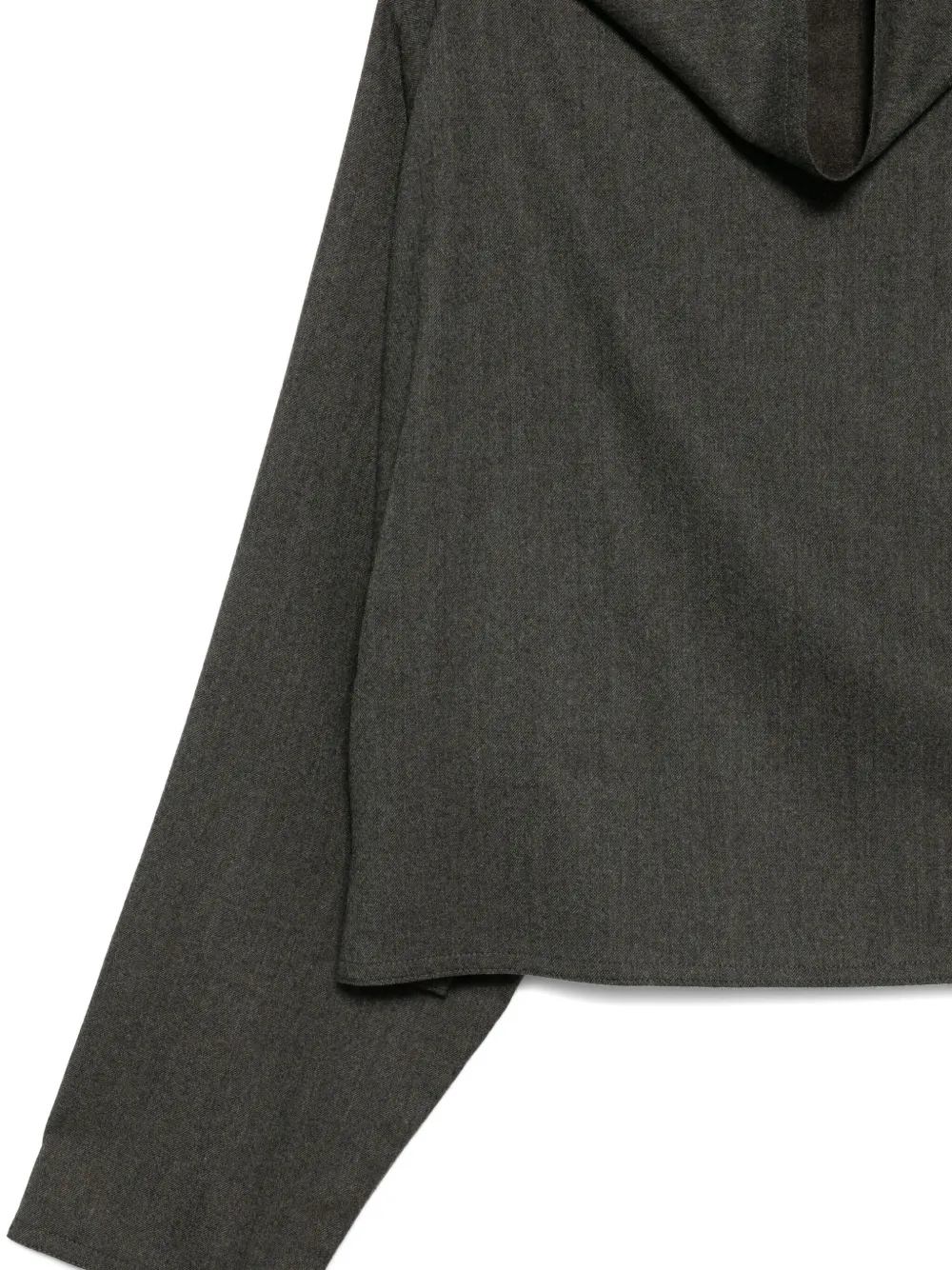 Dusan Boxy top met col Grijs