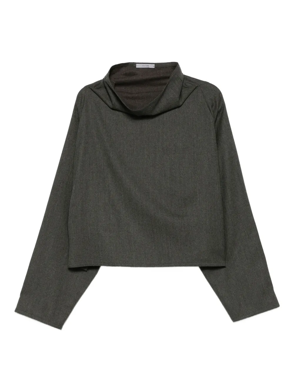 Dusan cowl-neck boxy top | Grey | Image 1