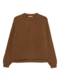 Dusan ribbed crew-neck sweater - Brown