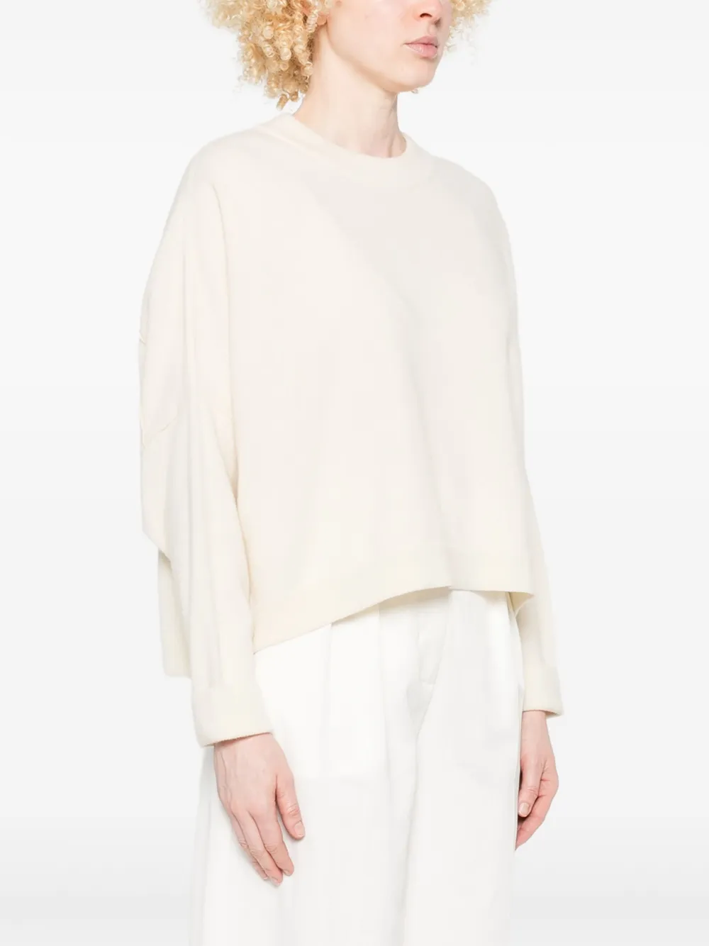 Dusan Sweater met ronde hals Beige