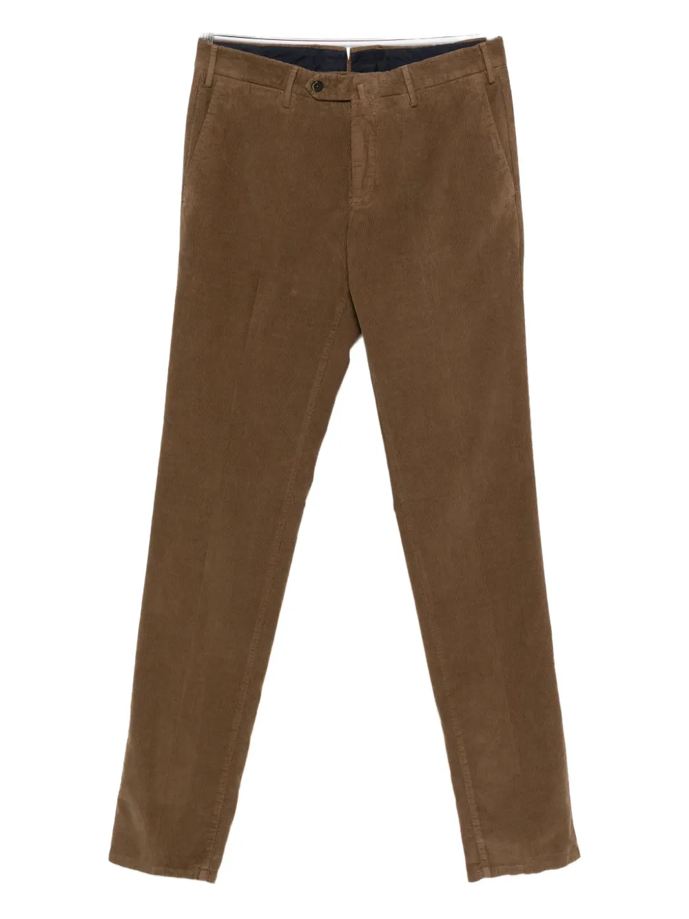 Pt Torino Corduroy Straight-leg Trousers In Brown